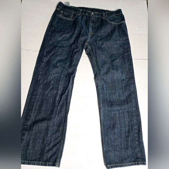 Levis 559 Jeans Men Big & Tall 40 x 32 Relaxed Straight Fit Dark Wash Classic - Picture 3 of 12